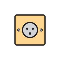 Socket Outlet Plug In Icon EPS 10 vector