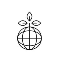 sign ecology icon logo vector