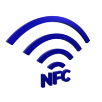 el icono de nfc es azul, archivo png