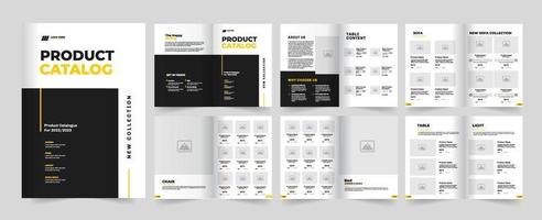 catálogo de productos y diseño de plantilla de catálogo vector