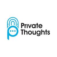 private thoughts logo vector image