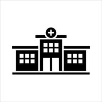 plantilla de diseño de vector de icono de edificio de hospital