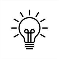 light bulb icon vector design template