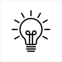 light bulb icon vector design template