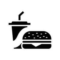 hamburguesa - plantilla de diseño de vector de icono de comida simple y limpia