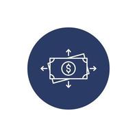 money exchange icon vector