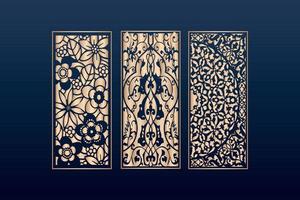 decorative elements border frame borders pattern islamic pattern files dxf Laser cut panel template cnc files vector