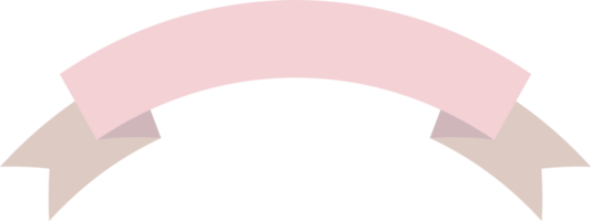 roze pastel lint en banier png