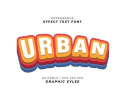 text effect font 3D color. suitable for use in the effect of business promotion texts and campaigns. easy to use in graphic styles settings. vector