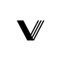 vector libre de diseño abstracto de letra v