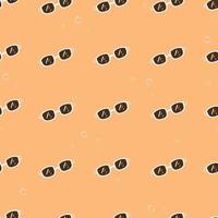 seamless pattern with cute summer beach background vector