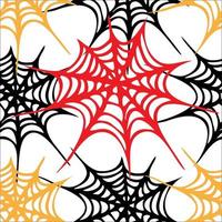 Spider web seamless pattern vector