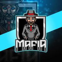 Mafia esport mascot logo design