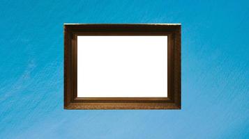 picture frame on the sea background ,empty space ,Available space for a variety of applications photo