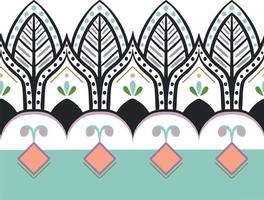 patrón de motivos étnicos geométrico fondo transparente. formas geométricas sprites motivos tribales ropa tela estampado textil diseño tradicional con triángulos. ilustración vectorial vector