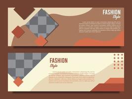 banner background design template with vintage style, suitable for use as a business promotion banner. vector