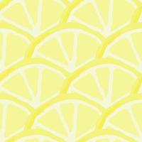 Summer seamless pattern with sliced and lemons vector