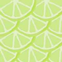 Summer seamless pattern with sliced and lemons vector