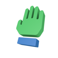 Icona del gesto della mano 3d png