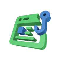 3D Cyber Security Icon png