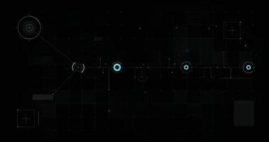 Abstract background for Futuristic video overlay user interface design element text box scale and bar, cyber and technology concept against dark background widescreen ratio vector illustration