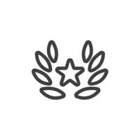 Vector sign of The award symbol is isolated on a white background. award icon color editable.