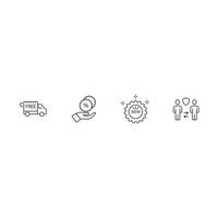 shopping, e-commerce icons set . shopping, e-commerce pack symbol vector elements for infographic web