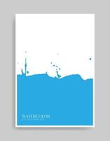 Blue background. Abstract illustration minimalist style for poster, book cover, flyer, brochure, logo. vector