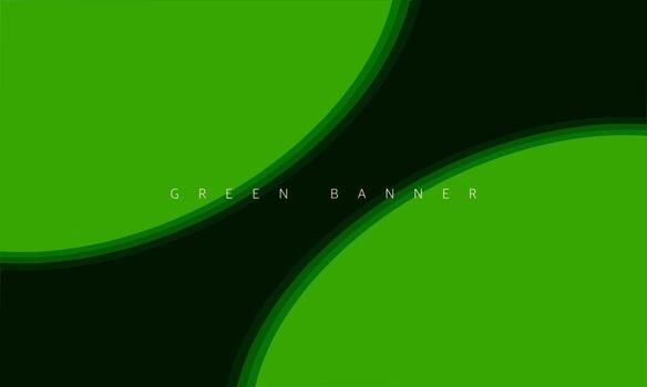 Minimal geometric green background. Dynamic shape composition. Vector illustration