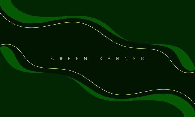 Minimal geometric green background. Dynamic shape composition. Vector illustration