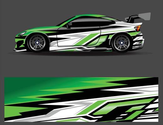 Graphic abstract stripe racing background designs for vehicle  rally  race  adventure and car racing livery