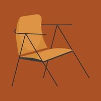 Flat illustration of Chair vector