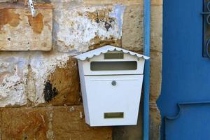 Safed Israel October 11, 2019. Mailbox on the front of the house. photo