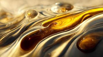 Luxurious abstract painting fluid art . A mixture of colors, waves and golden curls. For posters, other printed materials. 3d render photo