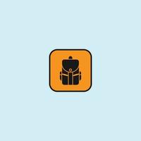 Travel bag icon . Vector illustration