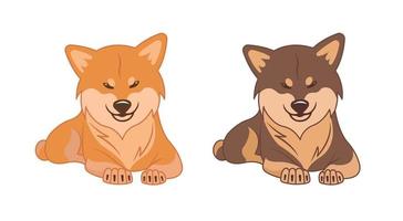 Shiba Inu Dogs vector