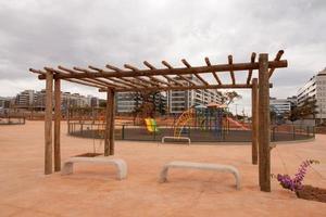 brasilia, brasil 10 de agosto de 2022 un parque infantil recién construido en el parque burle marx en la sección noroeste de brasilia, conocido como noroeste foto