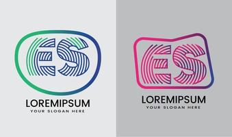 diseño de vector de logotipo de letra de monograma abstracto