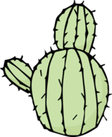 griffonnage de dessin animé de cactus png