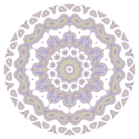 Mandala pattern ornament with round shape png