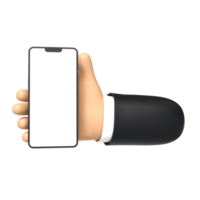 Tablet Touch Hand Gesture 3D rendering isolated on transparent background. Ui UX icon design web and app trend png