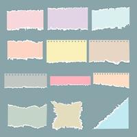 Torn paper vector set collection