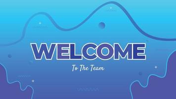 Welcome banner and sign with colorful background design vector