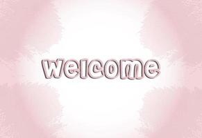 Welcome Background Banner Poster with Elegant Watercolor splashes vector design