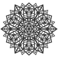 círculo decorativo ornamento mandala en estilo diwali. vector