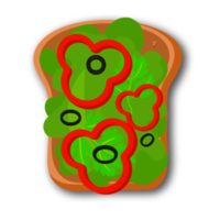 Breakfast toast and sandwich png