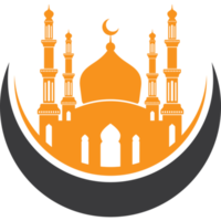 silhueta de design de ícone de mesquita png