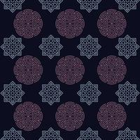 Seamless Creative Mandala Pattern Design With White Background vector