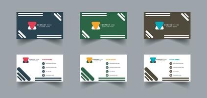 Modern creative professional business card template vector