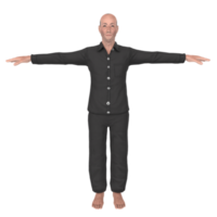 kung fu hombre modelado 3d png